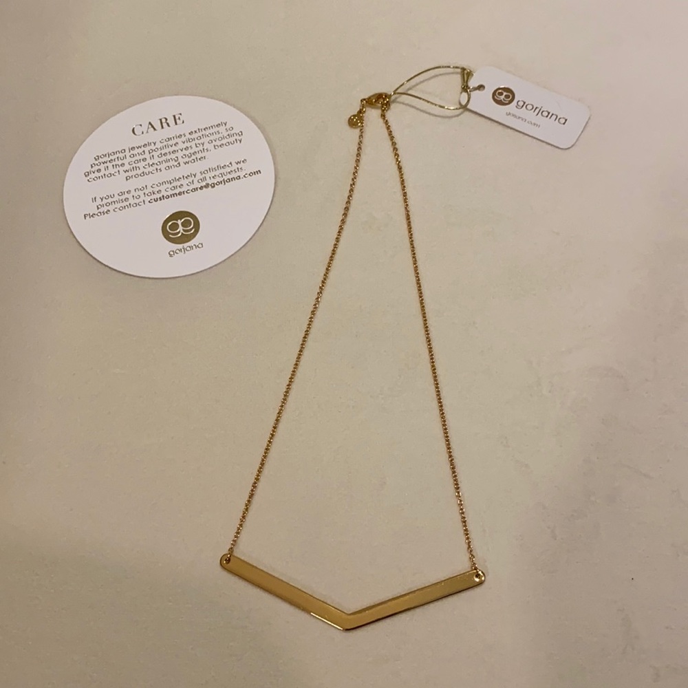 NWT Gorjana Chevron Bar Necklace